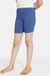 Rosaline Girls Knit Poly Shorts - Sodalite Blue — thumbnail 3